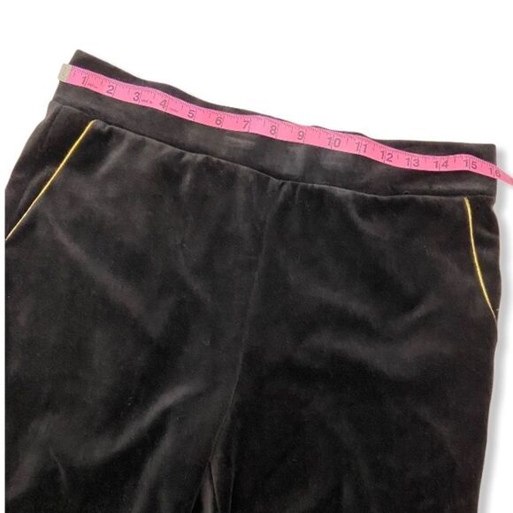 LRL Lauren Ralph Lauren Black/Gold Velour Tracksuit - Picture 8 of 14